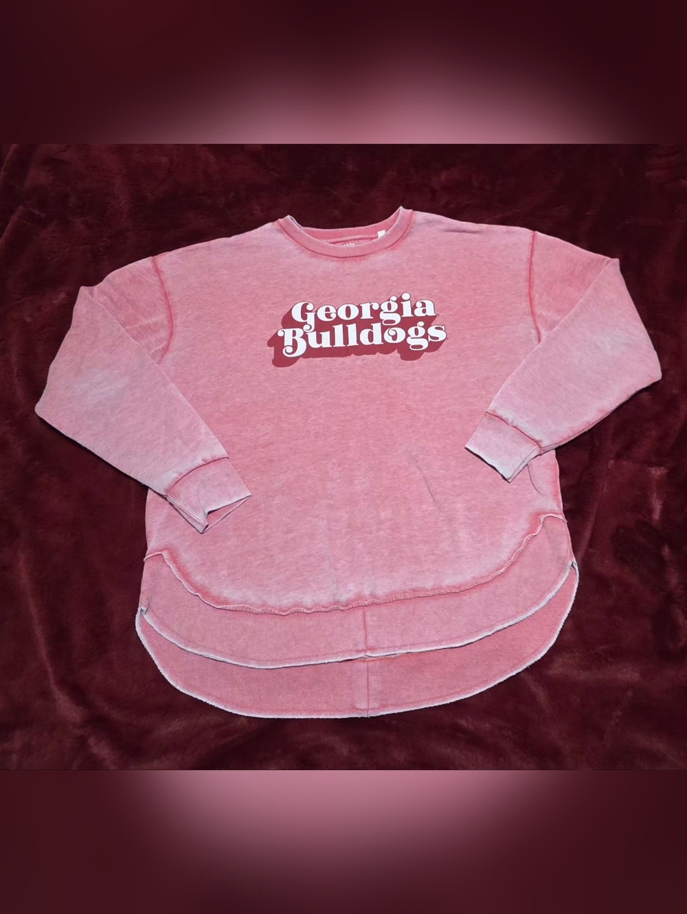 Pressbox Georgia Bulldogs Ponchoville Pullover Sweatshirt